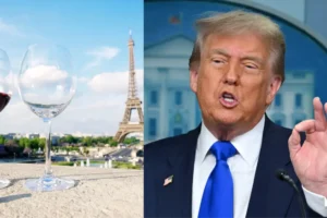 Trump-Warns-of-200%-Duty on-French-Wine-as-Ties-With-Macron-Sour
