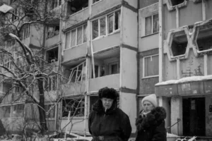 Russian missile attack on Kyiv